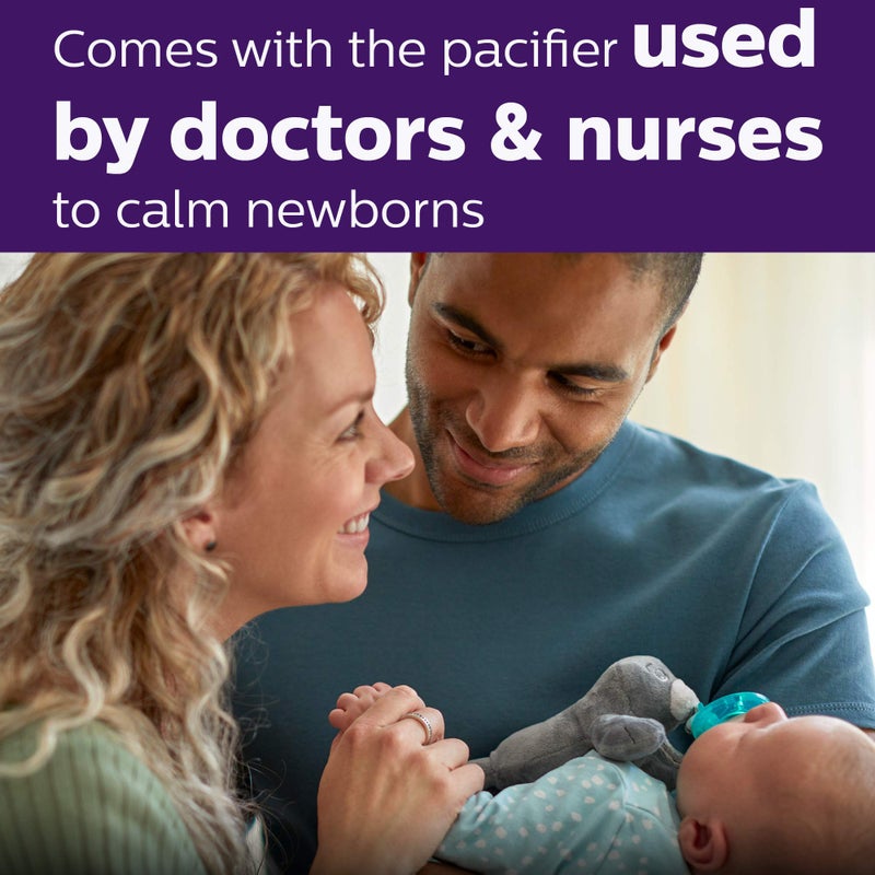 Avent Philips AVENT Soothie Snuggle Pacifier Holder with Detachable Pacifier, Sloth, 0m+, SCF347/07 - Image 2